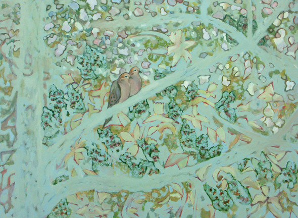 Doves in the Apple Tree